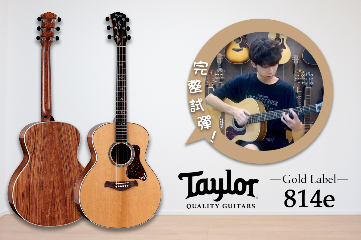 Read more about the article Taylor Gold Label 814e 完整試彈｜重新定義 Taylor 音色的全新 Vintage 聲音哲學